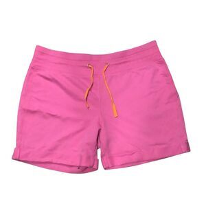 Lounging summer comfy ExerTek pink soft cinch tie waistband shorts size M athlet